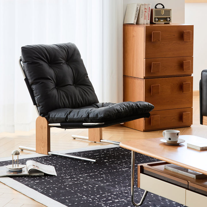 Bauhaus microfiber leather 1 seater sofa chair tessidi primary product view.