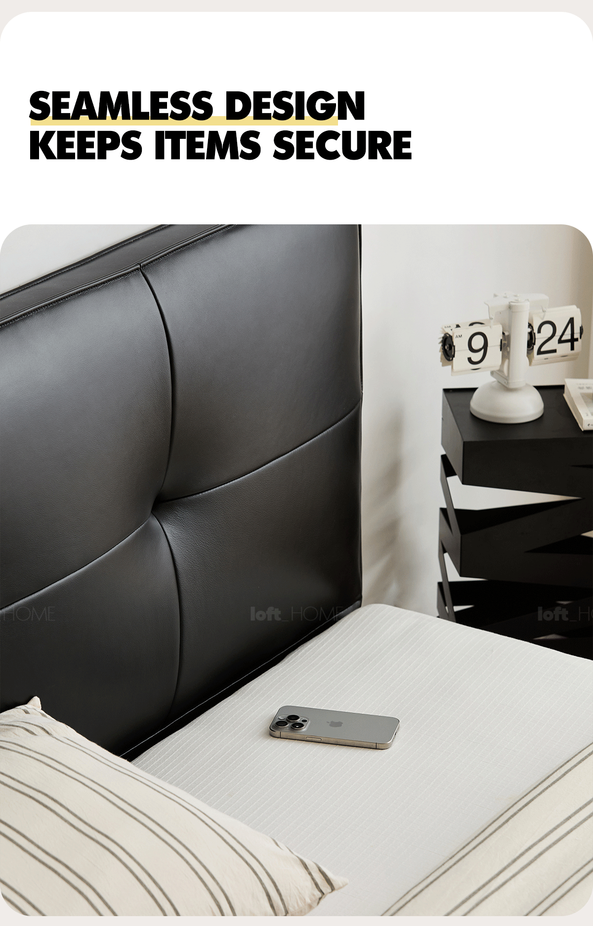 Bauhaus Genuine Leather Bed SKILLFUL More Details and Instruction_5