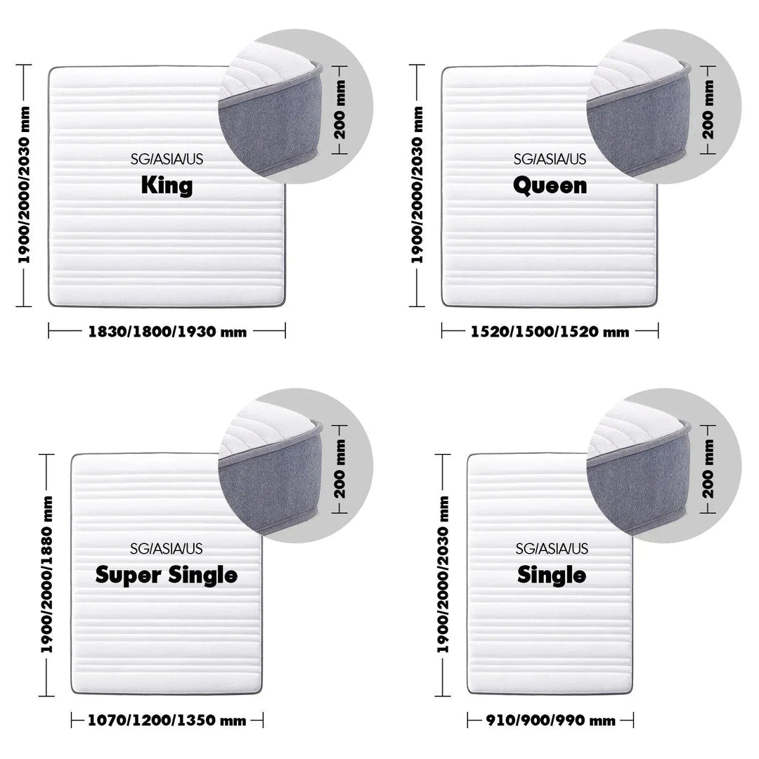 20cm Pocket Spring Mattress BAKER