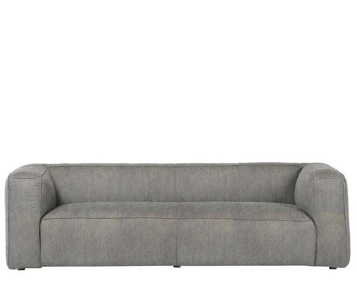 Minimalist canvas fabric 3 seater sofa finesse layered structure.