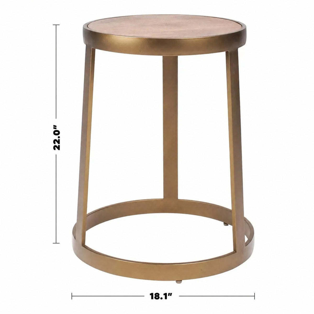 Vintage Wooden Side Table VINTAGE Size Chart