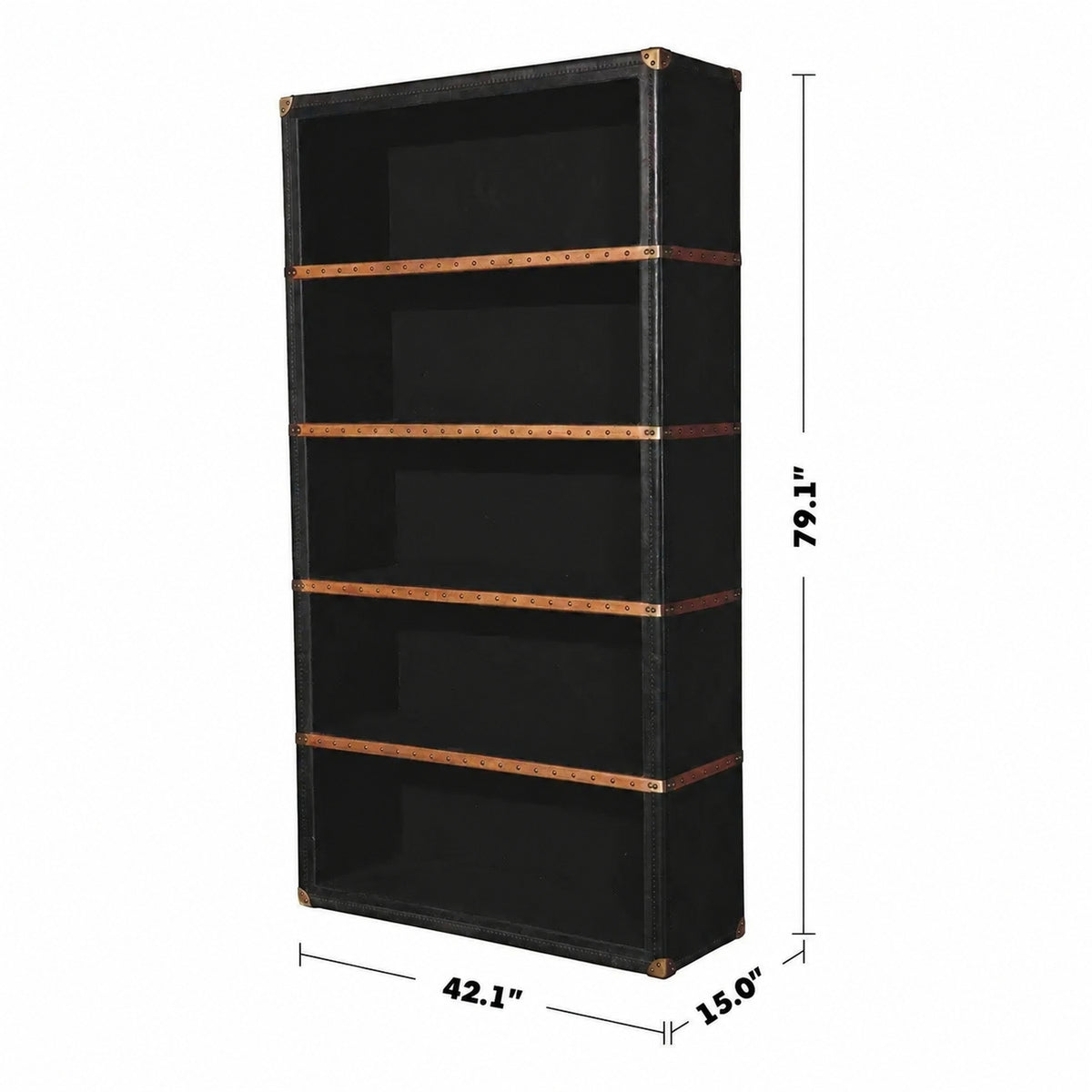 Vintage Genuine Leather Bookshelf COWBOY Size Chart
