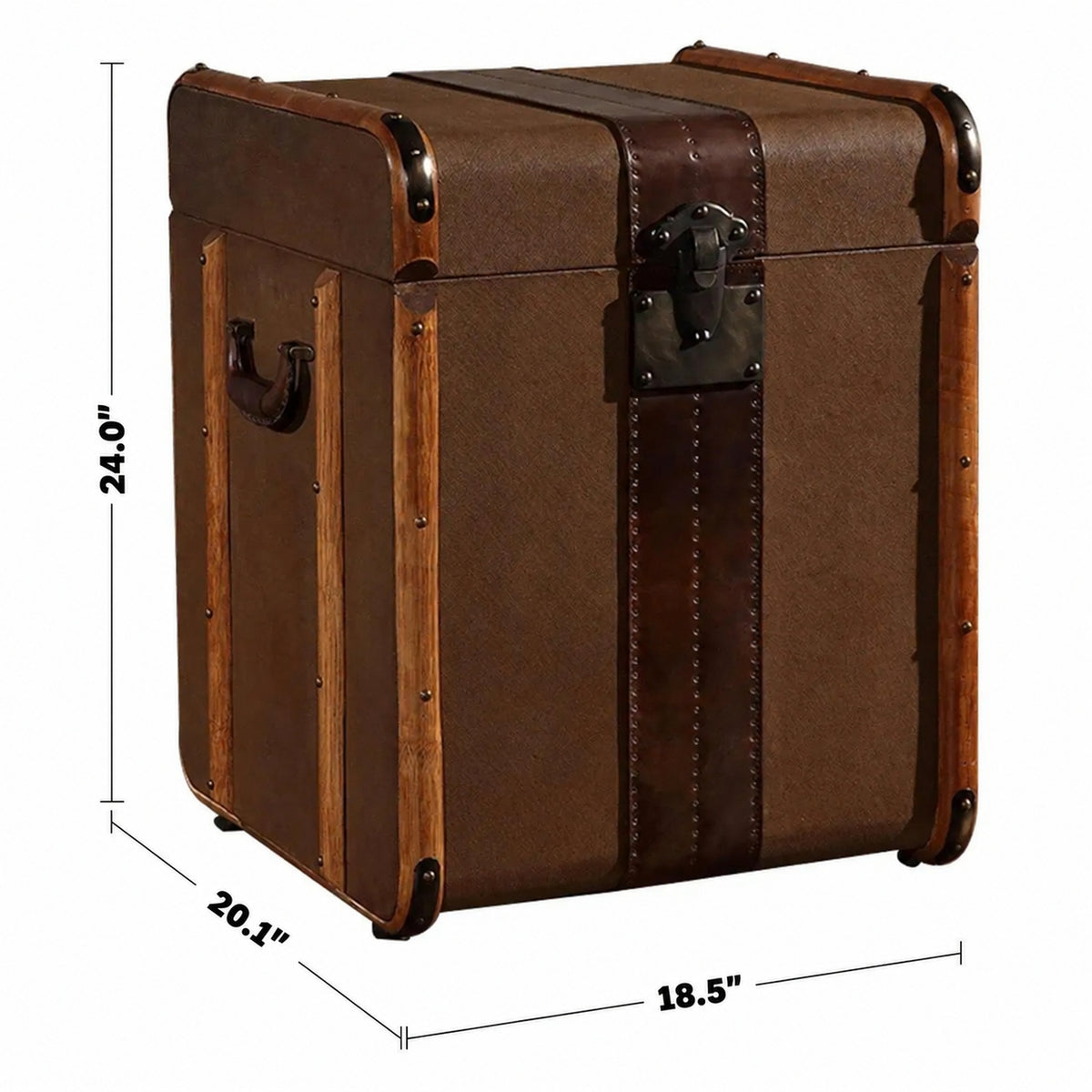 Vintage Canvas Side Table Storage Box RICHARDS' TRUNK S Size Chart