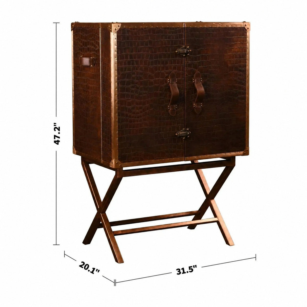 Industrial Genuine Leather Wine Cabinet LUXURY BOX Size Chart