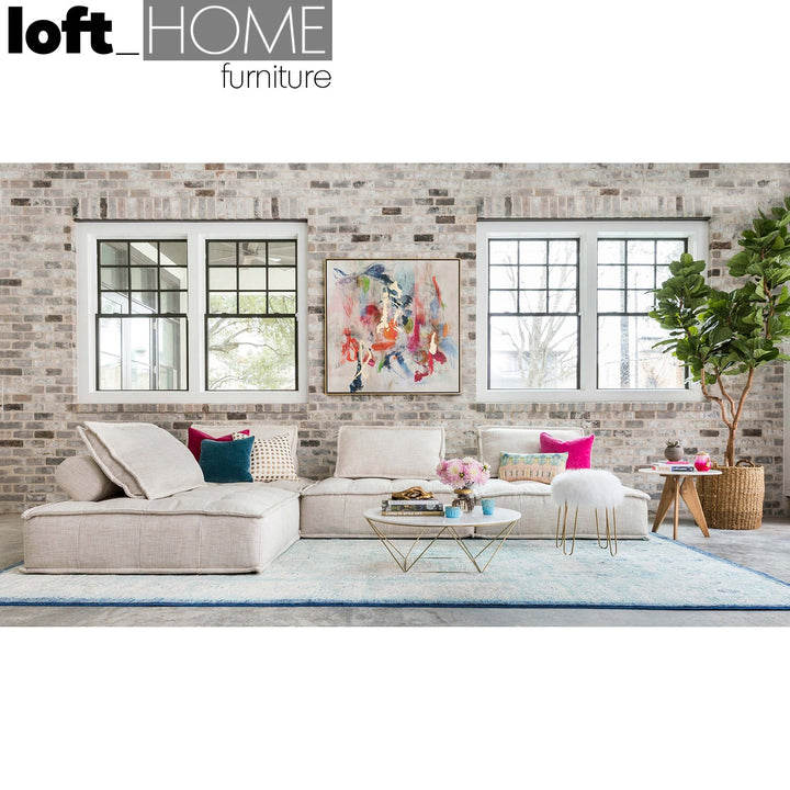 Vintage Fabric 1 Seater Sofa ELEMENT SINGLE