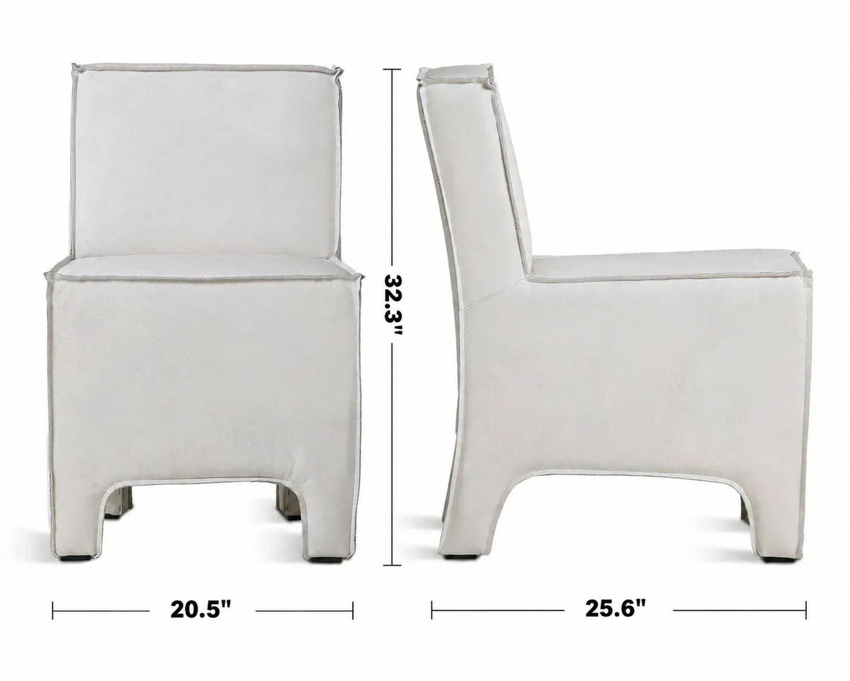 Vintage Genuine Leather 1 Seater Sofa CUBE Size Chart