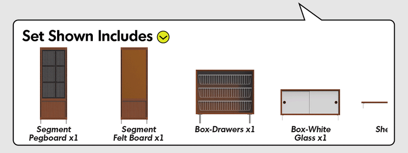 Bauhaus Boxwood Modular Hanging Wall Shelf System MUSE ENTRYWAY More Details and Instruction_21