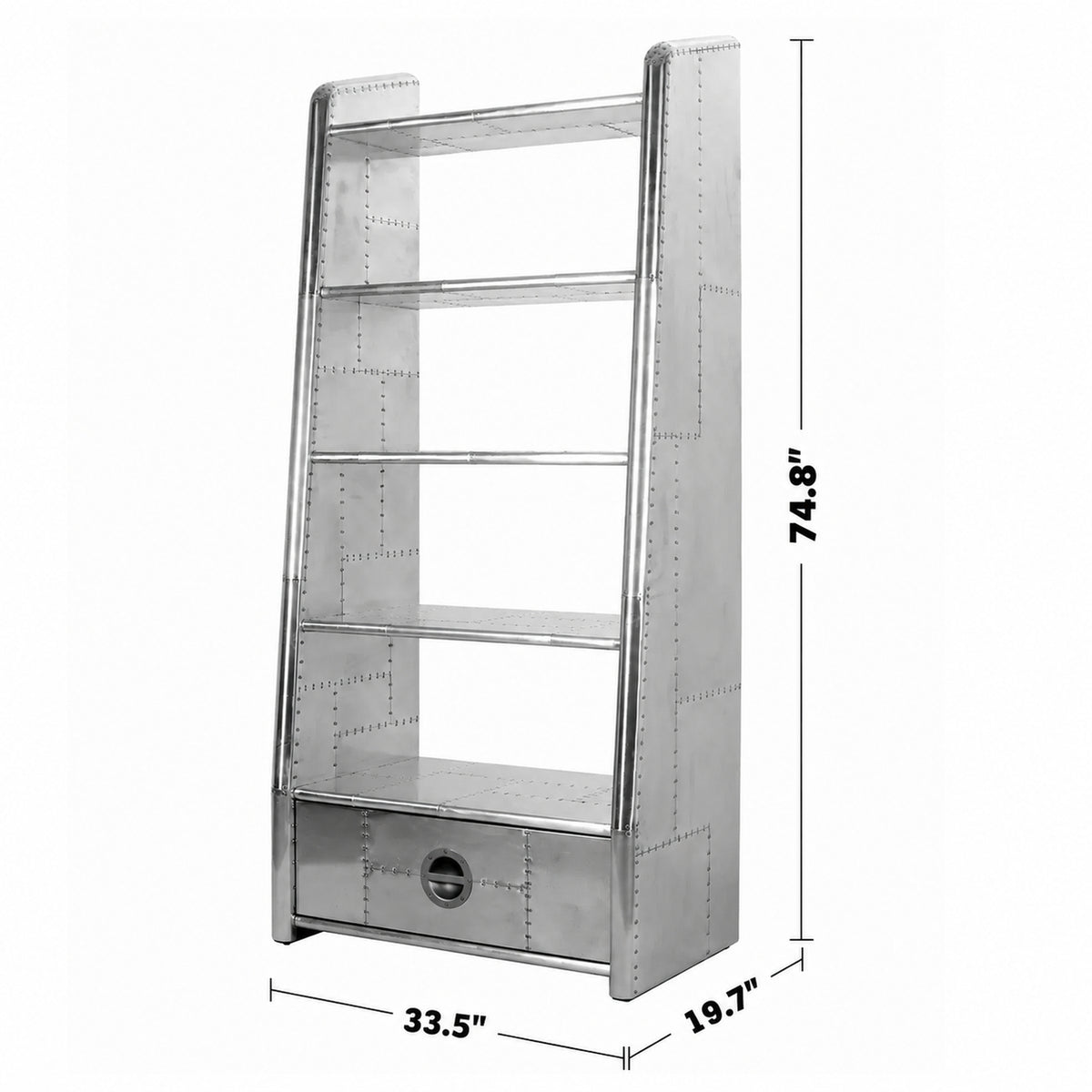Industrial Aluminium Bookshelf AIRCRAFT Size Chart