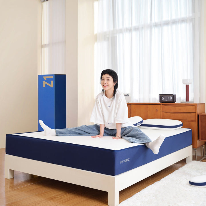 22cm Pocket Spring Gel Memory Foam Mattress BLUEBOX Z1