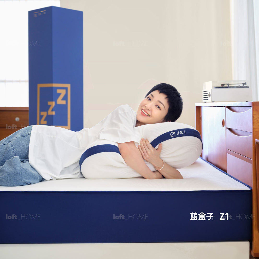 22cm Pocket Spring Gel Memory Foam Mattress BLUEBOX Z1