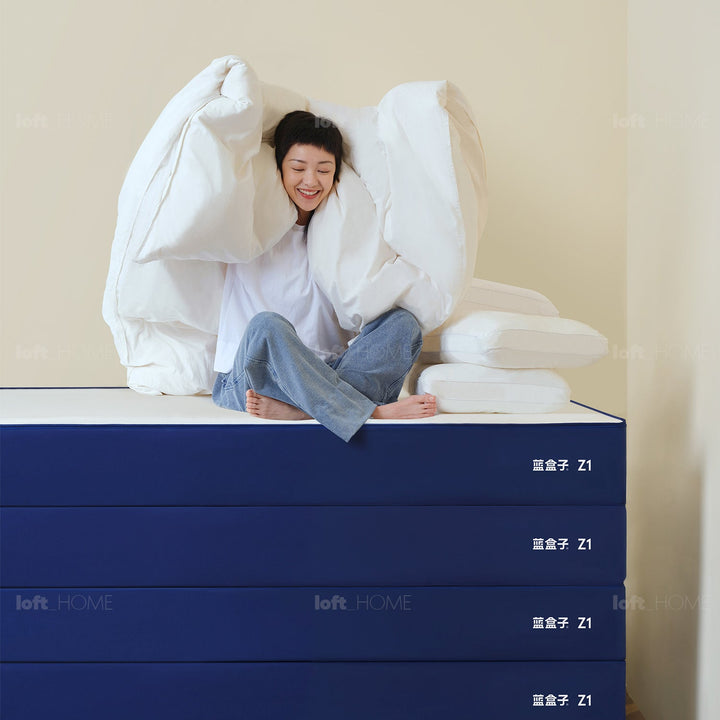 22cm Pocket Spring Gel Memory Foam Mattress BLUEBOX Z1