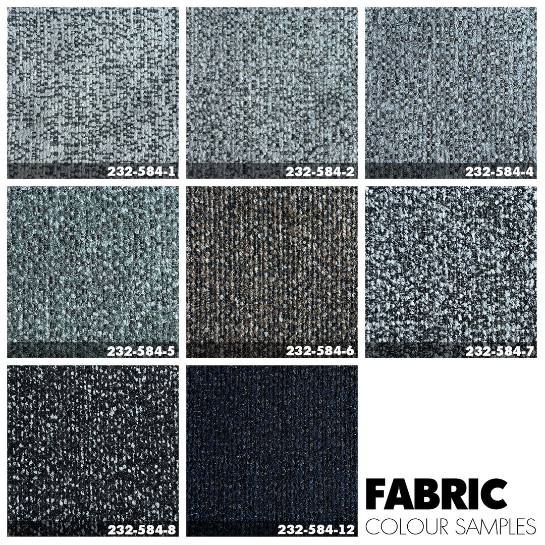 Modern Fabric And Leather Dining Chair METAL MAN N19