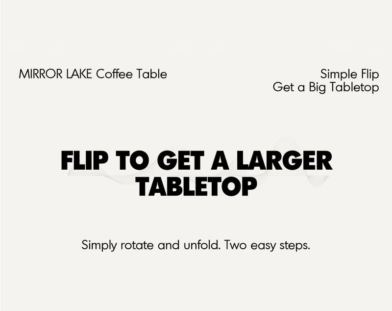Japandi Walnut Wood Extendable Height Adjustable Coffee Table MIRROR LAKE More Details and Instruction_6