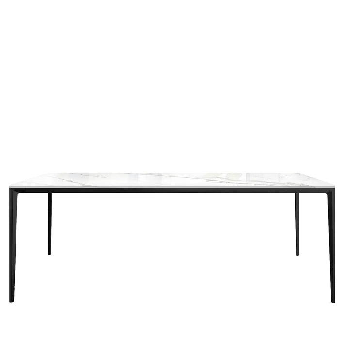 Minimalist Sintered Stone Dining Table LONG ISLAND BLACK