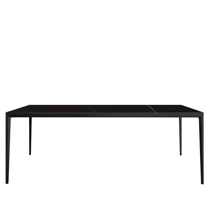 Minimalist Sintered Stone Dining Table LONG ISLAND BLACK