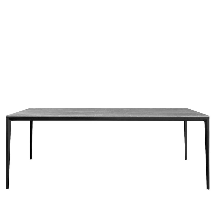 Minimalist Sintered Stone Dining Table LONG ISLAND BLACK