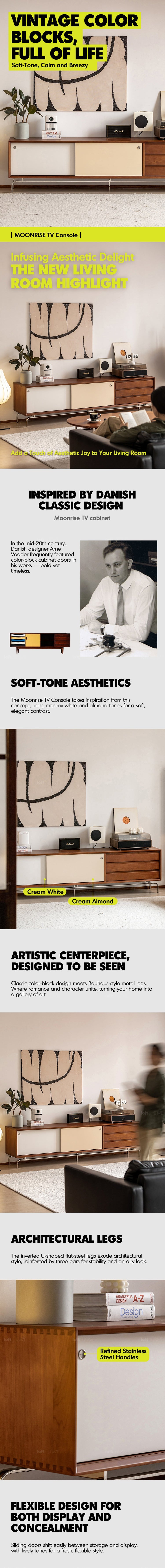 Bauhaus Boxwood Sliding Door TV Console MOONRISE Good to Know Preview-1