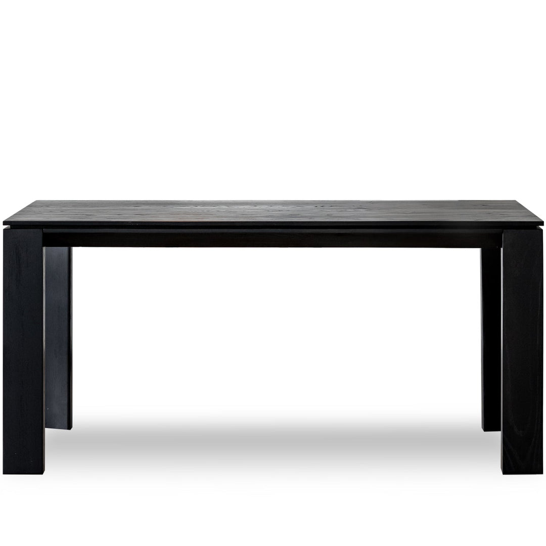 Minimalist Ash Wood Dining Table BLACK HORIZON
