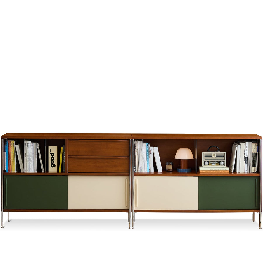 Bauhaus Boxwood Side Cabinet SILVER WING