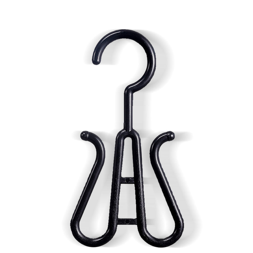 Shoe hanging hook in white background.