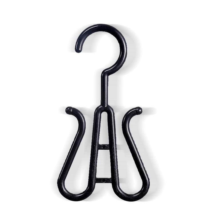 Shoe hanging hook in white background.