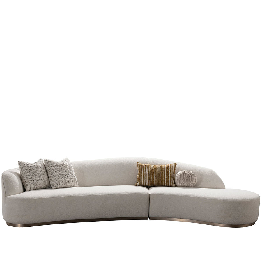 Modern Boucle Fabric Modular L Shape Sectional Sofa 3+L LOOMI