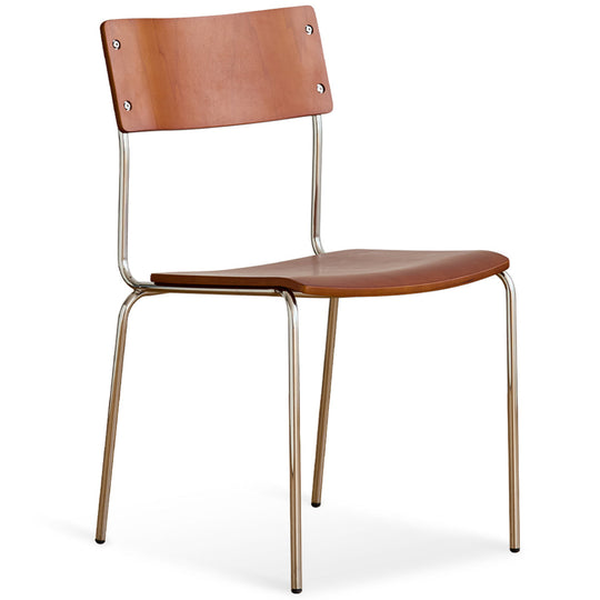 Bauhaus boxwood armless dining chair pinecone primary product view.