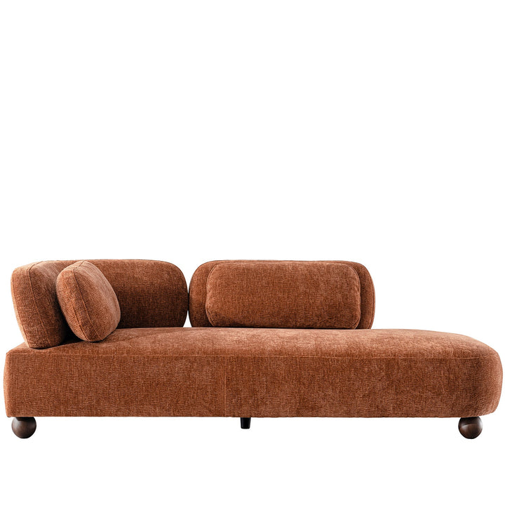 Cream Velvet Fabric Modular Chaise 2 Seater Sofa BUBBA