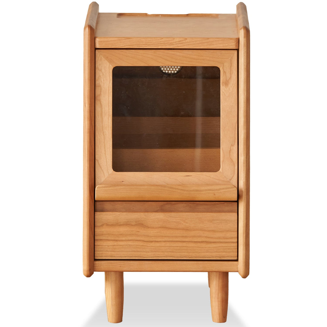 Scandinavian Cherry Wood Side Table SHELL