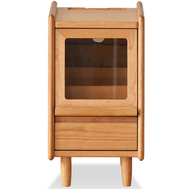 Scandinavian Cherry Wood Side Table SHELL