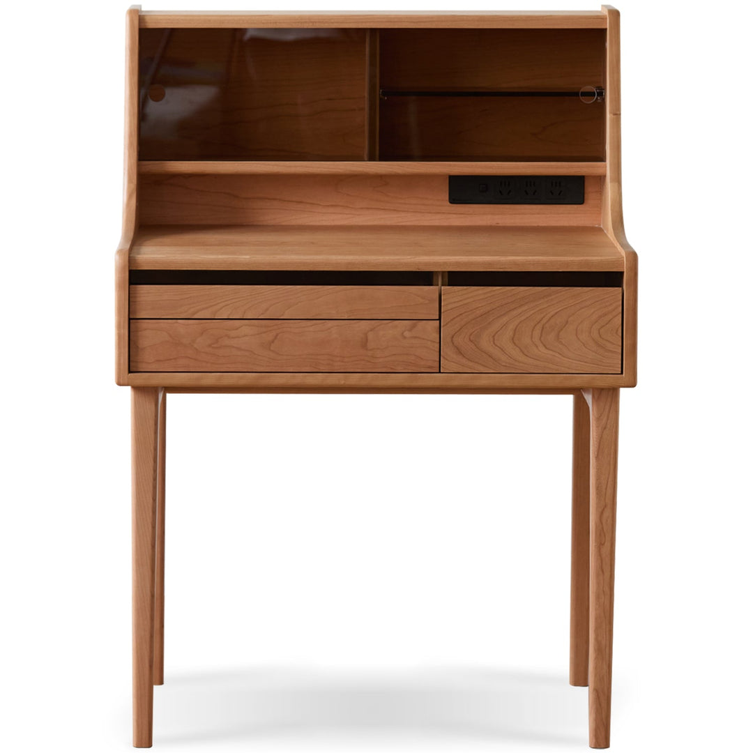 Scandinavian Cherry Wood Dressing Table FLOATING LIGHT