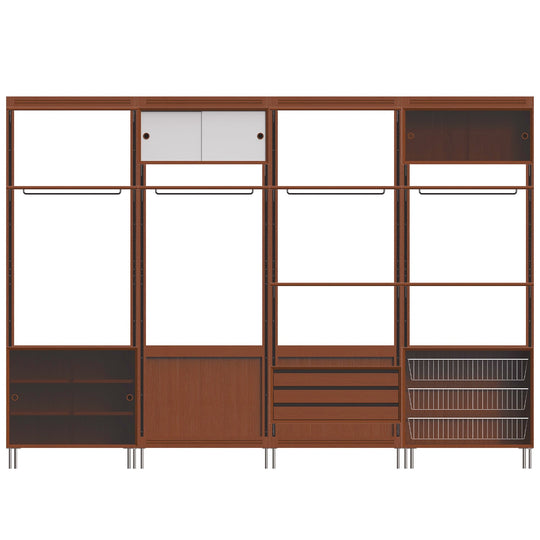 Bauhaus boxwood modular hanging wall shelf system muse wardrobe primary product view.