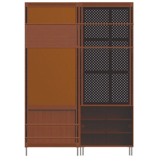 Bauhaus Boxwood Modular Hanging Wall Shelf System MUSE ENTRYWAY