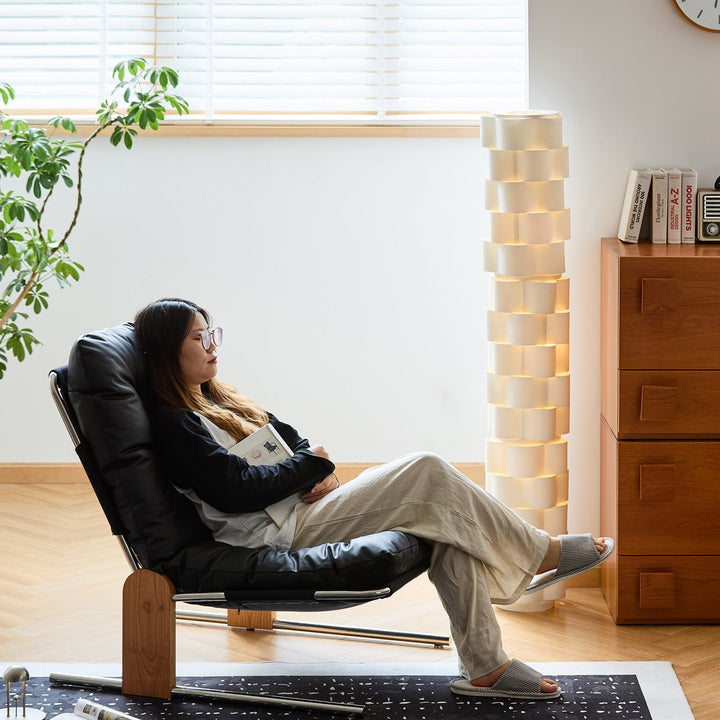 Scandinavian Microfiber Leather 1 Seater Sofa Chair TESSIDI