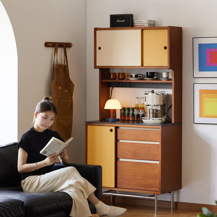 Vintage Boxwood Storage Side Cabinet EASEBAR