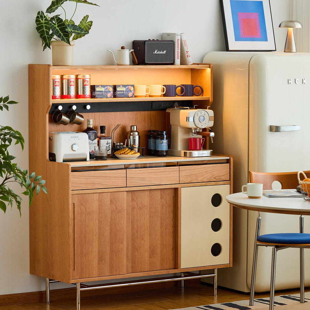 Scandinavian Sintered Stone Storage Side Cabinet TIME