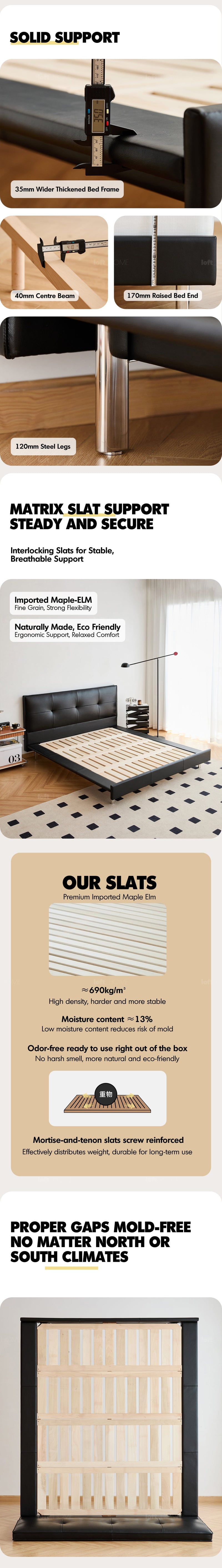 Bauhaus Genuine Leather Bed SKILLFUL More Details and Instruction_12