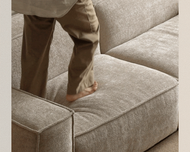 Minimalist Cotton Fabric 3 Seater Sofa CAMALEONDA