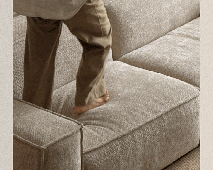 Minimalist Cotton Fabric 3 Seater Sofa CAMALEONDA