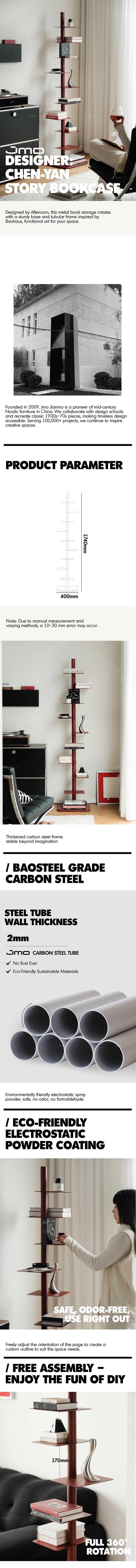 Bauhaus Steel Revolving Bookshelf STACK More Details and Instruction