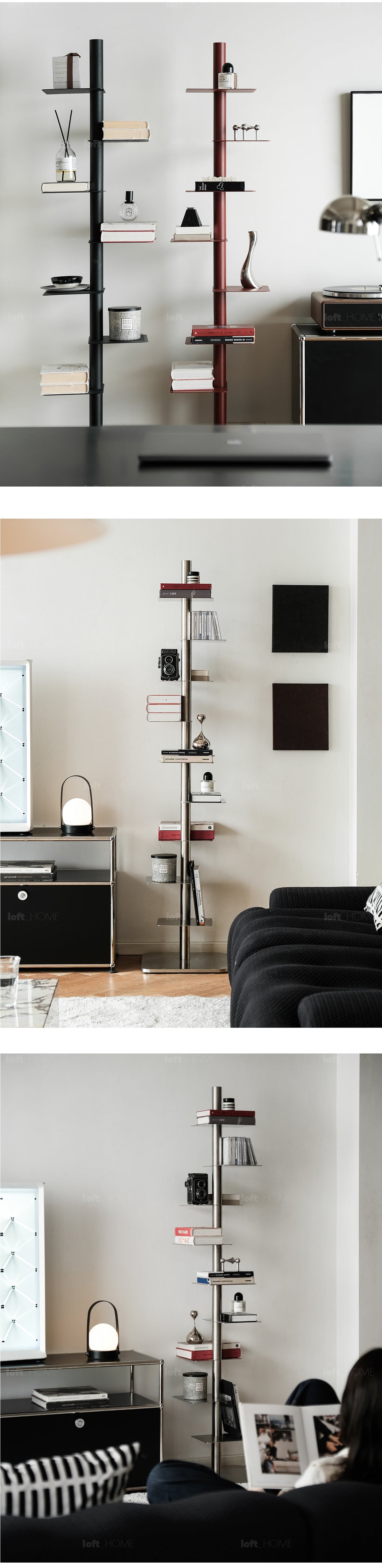 Bauhaus Steel Revolving Bookshelf STACK More Details and Instruction_3
