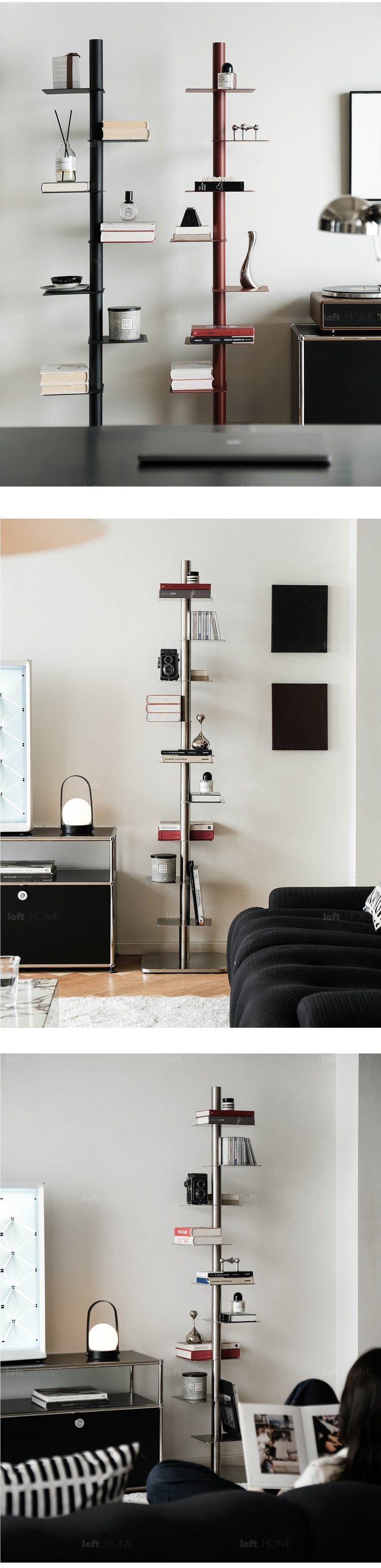 Bauhaus Steel Revolving Bookshelf STACK More Details and Instruction_3