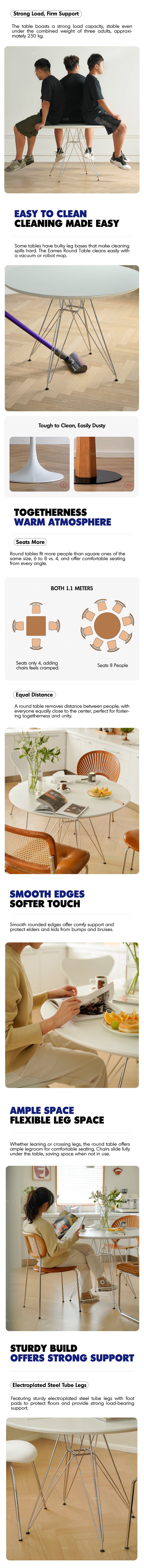 Bauhaus Plywood Steel Dining Table EAMES More Details and Instruction_2