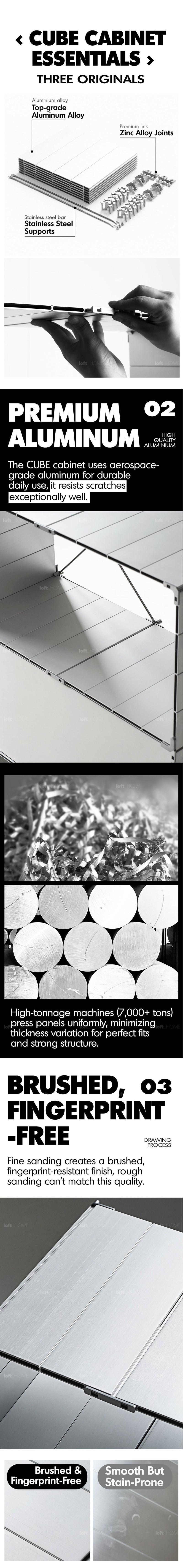 Bauhaus Aluminium Shelf CUBE More Details and Instruction_2