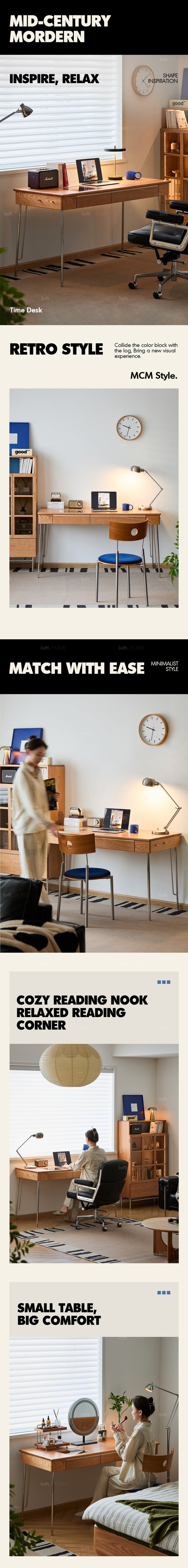 Scandinavian Cherry Wood Study Table TIMELESS More Details and Instruction