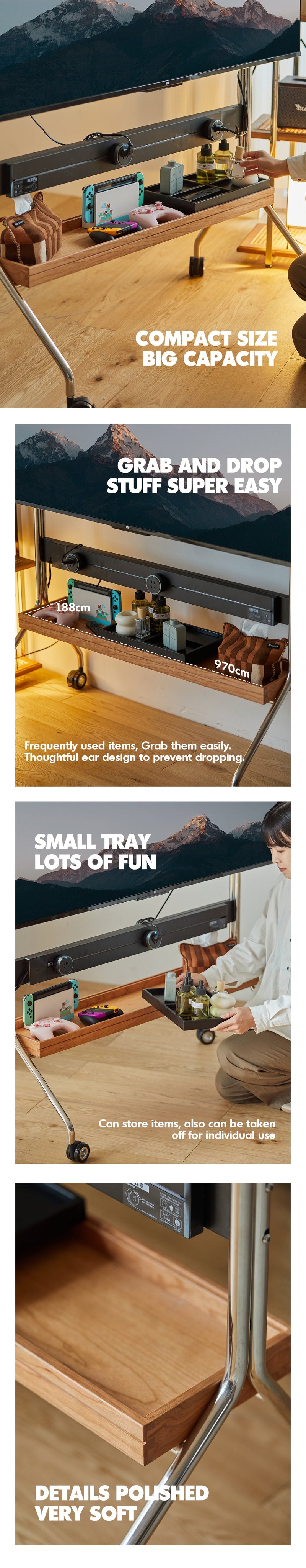 Scandinavian Cherry Wood TV Hanger HAL More Details and Instruction_5