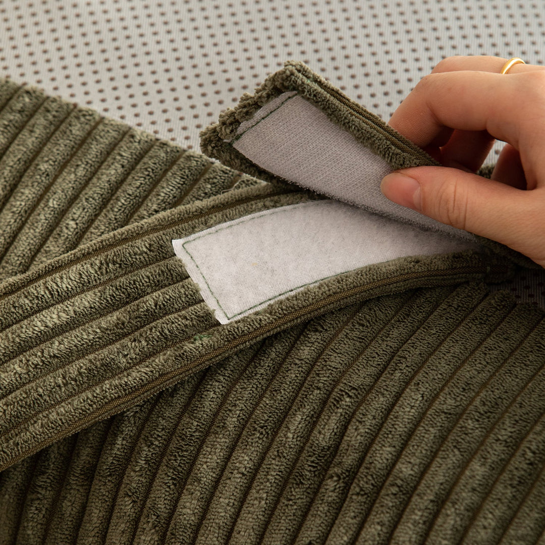 Scandinavian Premium Corduroy Velvet Fabric Removable Sofa Cover