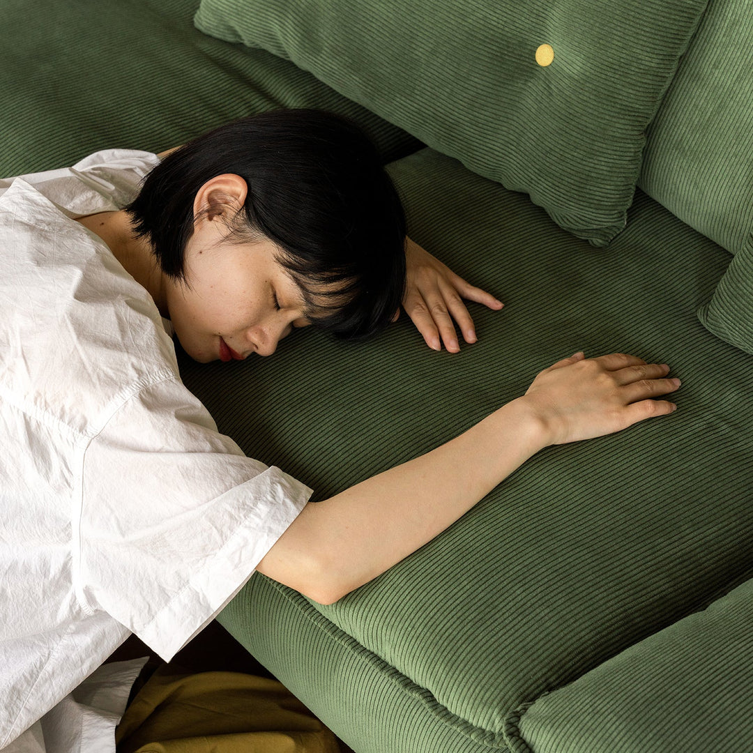 Scandinavian Premium Corduroy Velvet Fabric Removable Sofa Cover