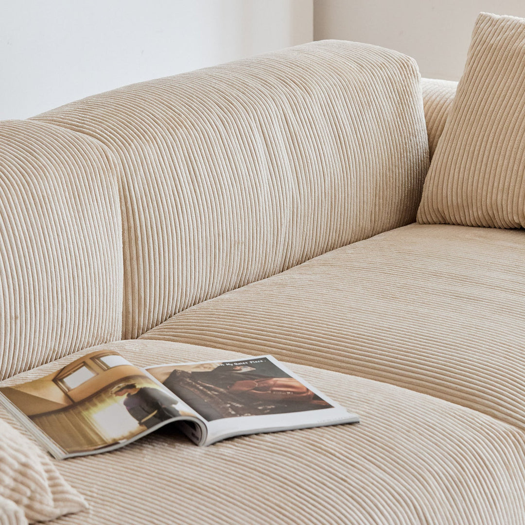 Scandinavian Premium Corduroy Velvet Fabric Removable Sofa Cover