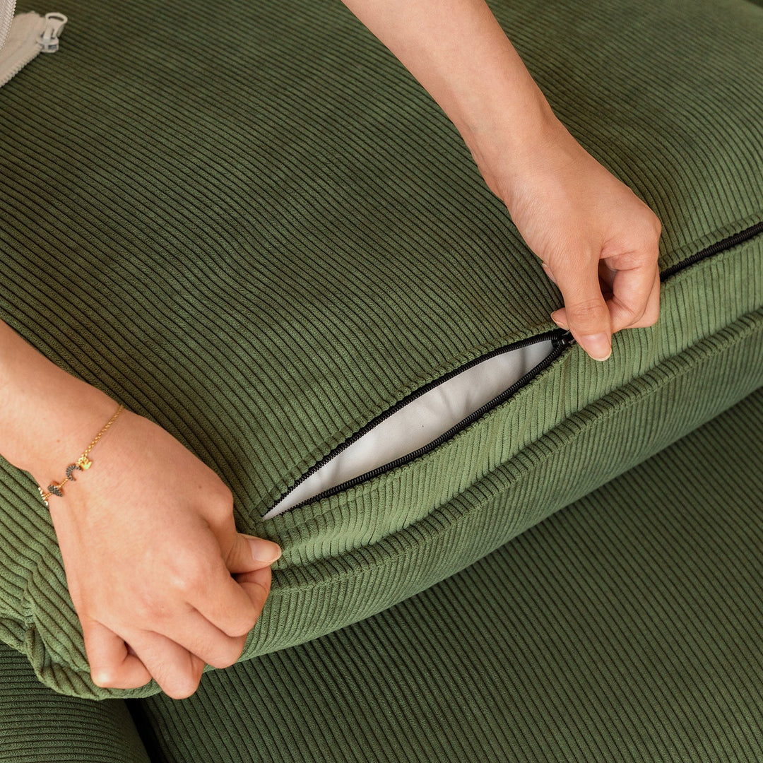 Scandinavian Premium Corduroy Velvet Fabric Removable Sofa Cover